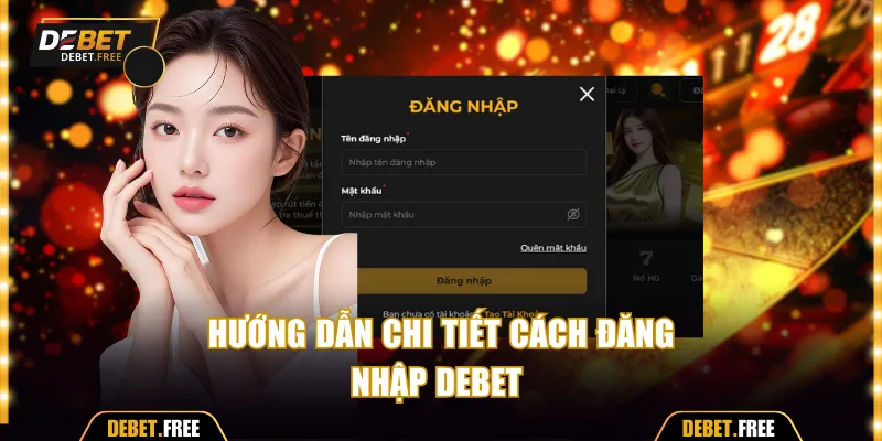 Hướng dẫn chi tiết cách đăng nhập Debet 