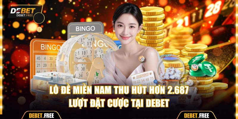 Lô đề miền Nam thu hút hơn 2.687 lượt đặt cược tại DEBET